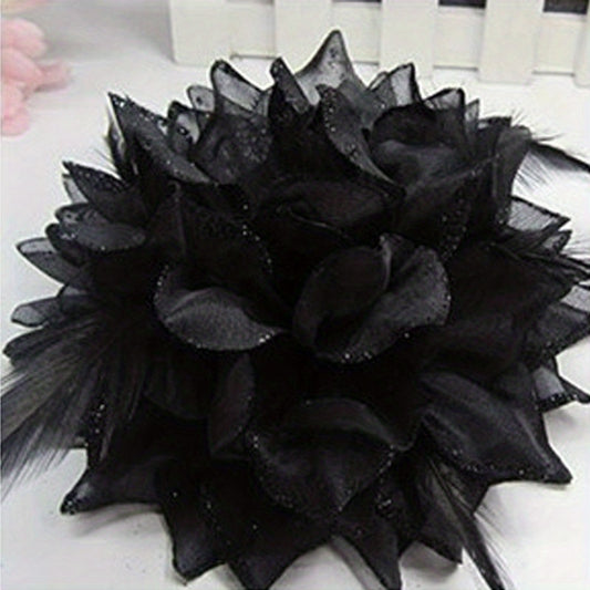 1 Pc Flower Hair Accessories For Bride Wristband Feather Hairpin Women Girls