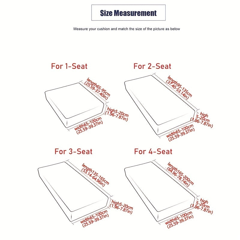 Jacquard Sofa Slipcover Non-Slip Furniture Protector for Home Decor