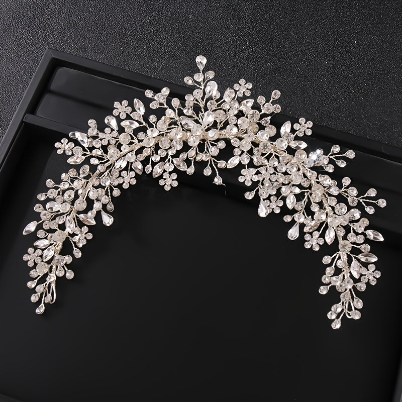 Boho Wedding Hair Accessory With Pearls And Leaves