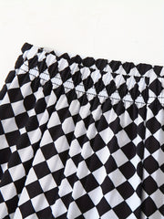 Plaid Trousers Baby Kids Casual Long Pants