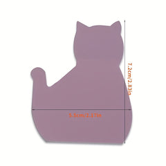 400 Cat Shaped Sticky Notes, 8 Packs, Self-Adhesive