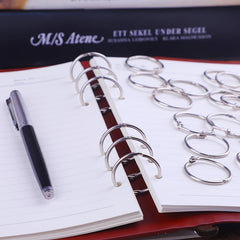 30pcs Loose Leaf Clip Ring 2 1inch Nickel Plated Steel Loose Leaf Clip Ring