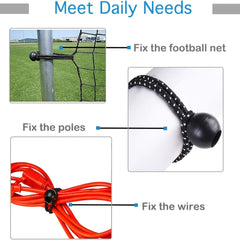 25pcs 5.5in Ball Bungee Cords Canopy Tarp Straps Tent Poles Elastic String