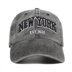 Kids Distressed Baseball Cap YORK Embroidery Sun Protection Hat