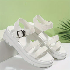 Women's Double Band Sports Sandals Ankle Strap Buckle Summer Sandals