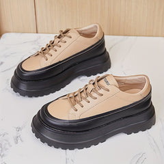Women's Thick Bottom Faux Leather Outdoor Shoes