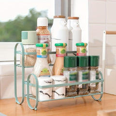 1pc Kitchen Spice Rack Metal Cabinet Storage Seasoning Organizer