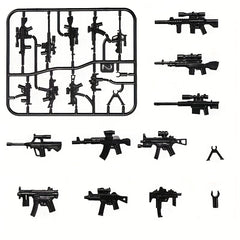5pcs Military Weapon Accessories Storage System for Building Toys
