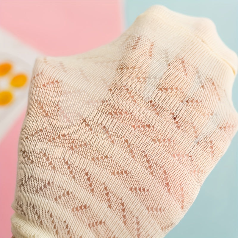 2 9 Years Old Girls Kids Breathable Striped Crew Socks, 10 Pairs