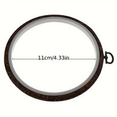 Vintage Cross Stitch Hoop DIY Embroidery Hoop Wood Grain Embroidery Frame