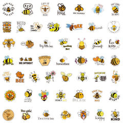 101pcs Bumble Bee Stickers for Water Bottles Crafts Scrapbooking Party Favors