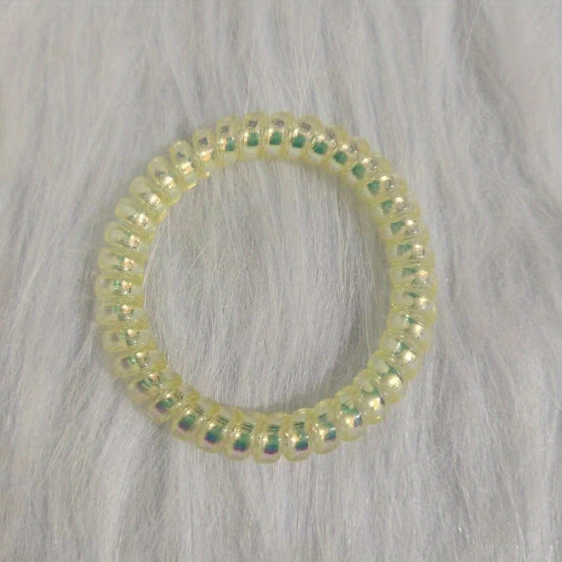 Spiral Hair Ties Ponytail Holders Coil Hair Ties for Girls Women