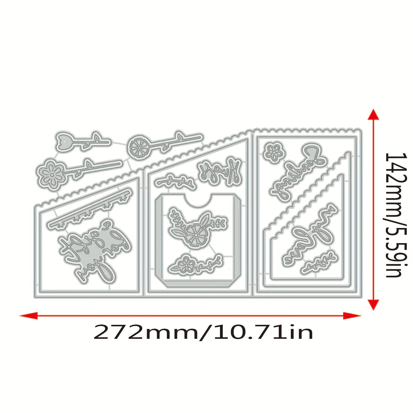 Flower Screen Metal Cutting Dies for Scrapbook Embossing