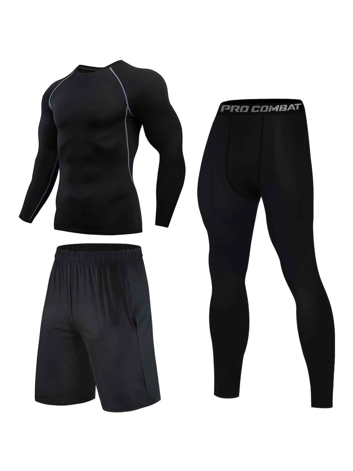 Quick Drying Men's Sports Suit for Casual and Fitness Training