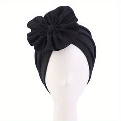 Plate Flower Turban Cap Boho Elastic Head Wrap Beanie Head Scarf Chemo Hats