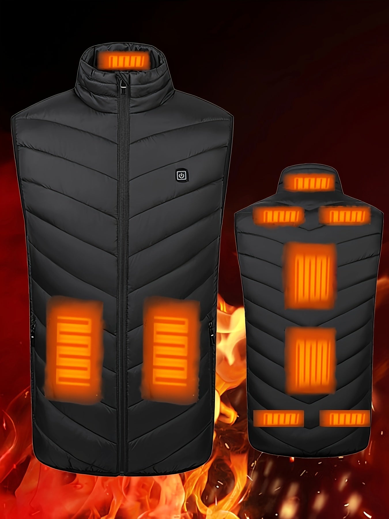 Men's Smart Heating Vest Warm Outdoor Clothing Winter