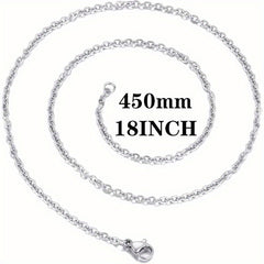 30pcs 1.5mm Stainless Steel Cross Chain Necklace with Lobster Clasp
