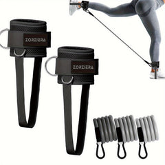 2pcs Fitness Ankle Strap with 3pcs Resistance Ropes