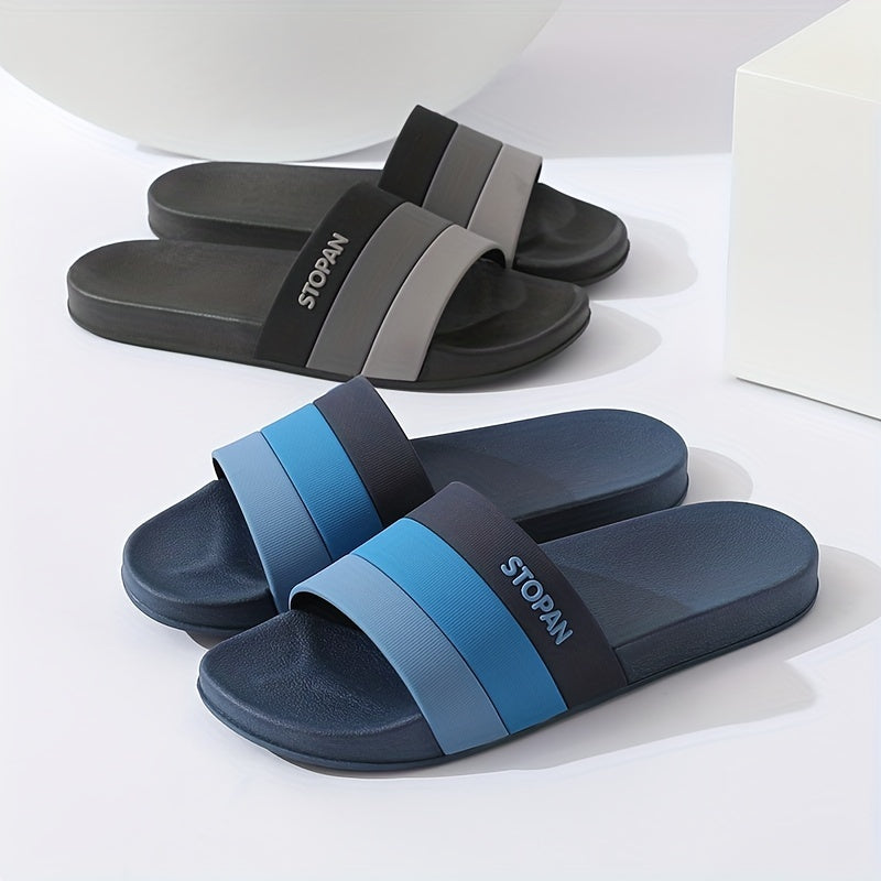 Men's Lightweight Non Slip Open Toe Quick Drying Slides