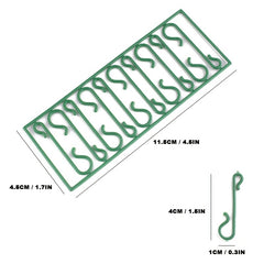 100pcs Green Decorative Hook Christmas Halloween Year Decoration