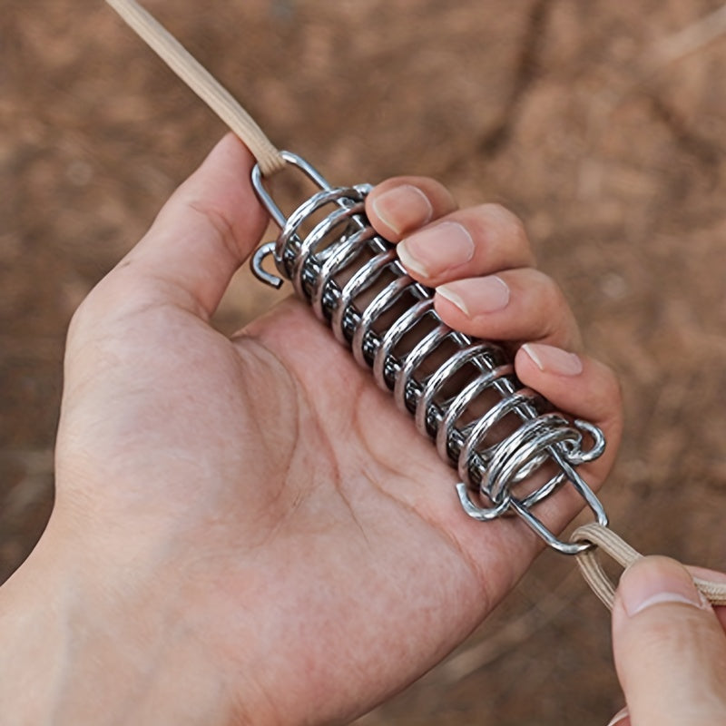 1pc Tent Wind Spring Wind Rope Buckle Stainless Steel Awning Fixed