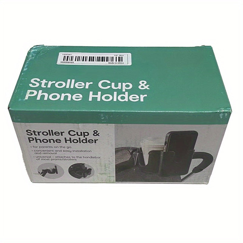 2-in-1 Stroller Cup Holder & Storage Rack
