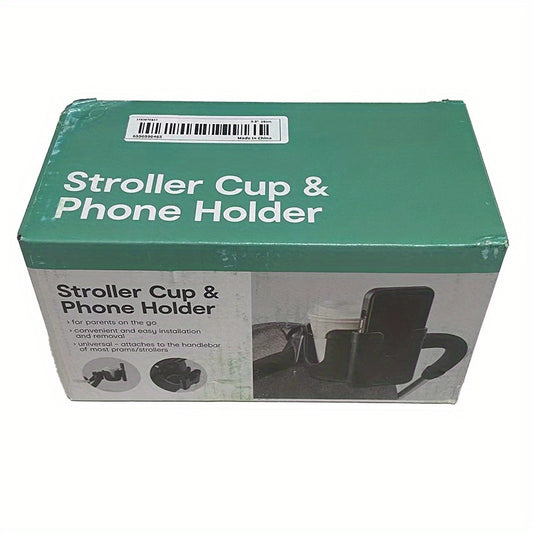2-in-1 Stroller Cup Holder & Storage Rack