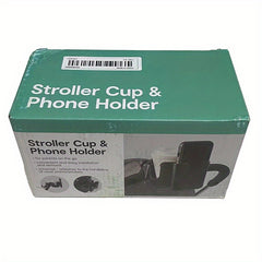 2-in-1 Stroller Cup Holder & Storage Rack