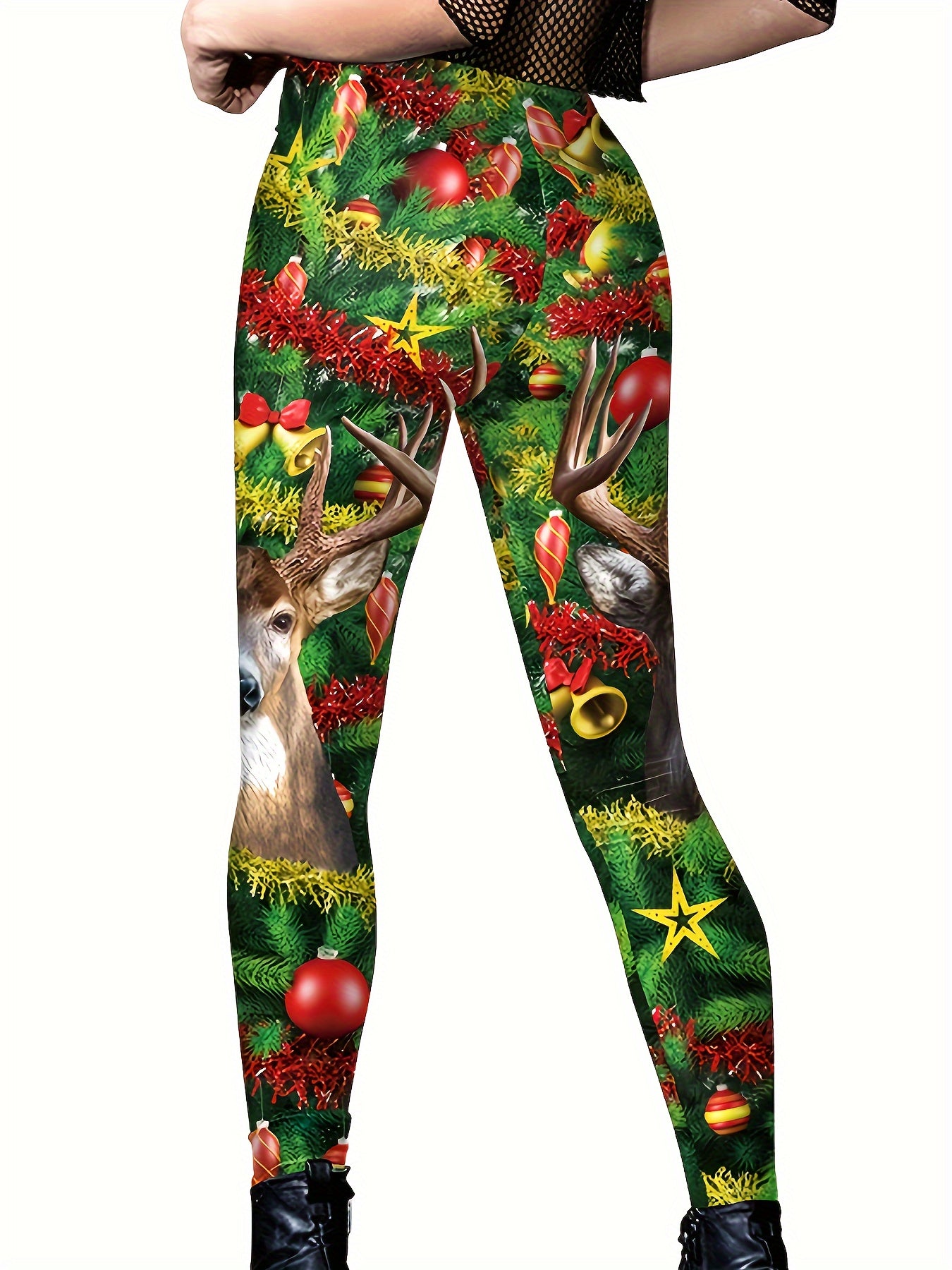 Holiday Print Yoga Pants for Women
