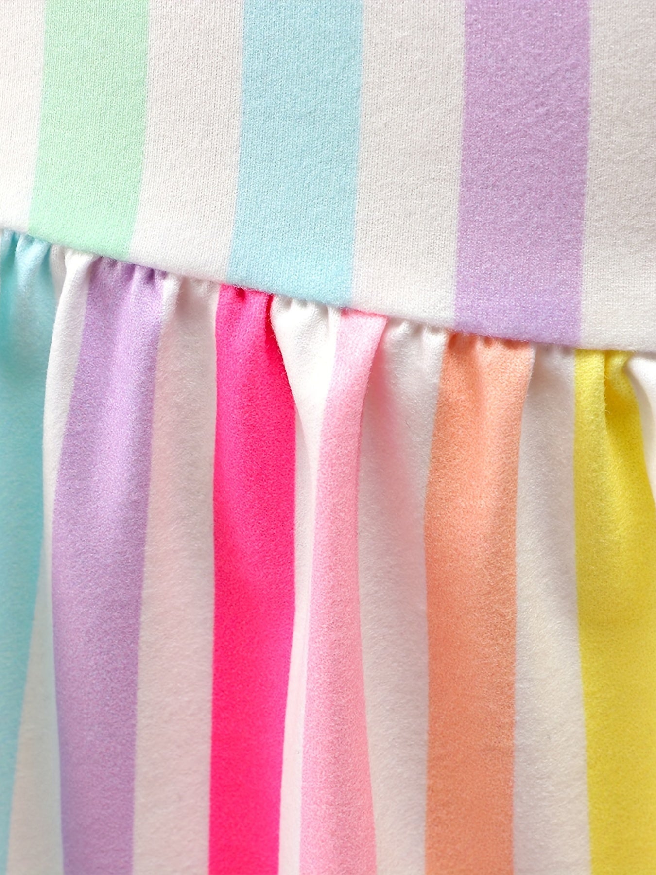Baby Girls Striped Ruffle Trim Dress for Summer