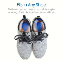 2pcs Soft Silicone Gel Heel Pad Insoles Pain Relief Foot Cushion