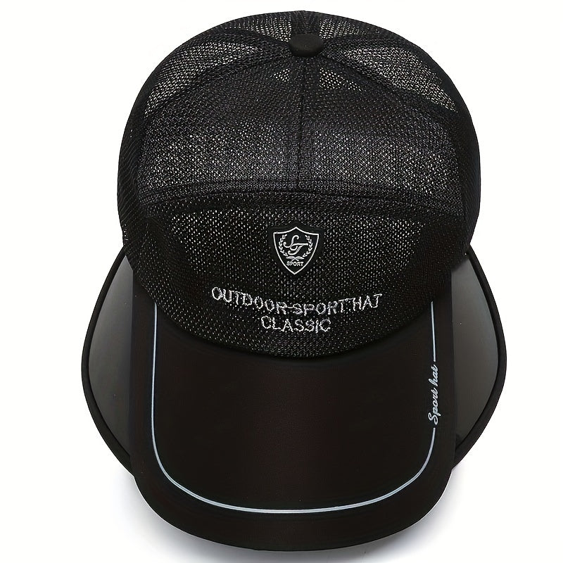 Breathable Mesh Hat Sun Protection Cap Extend Brim