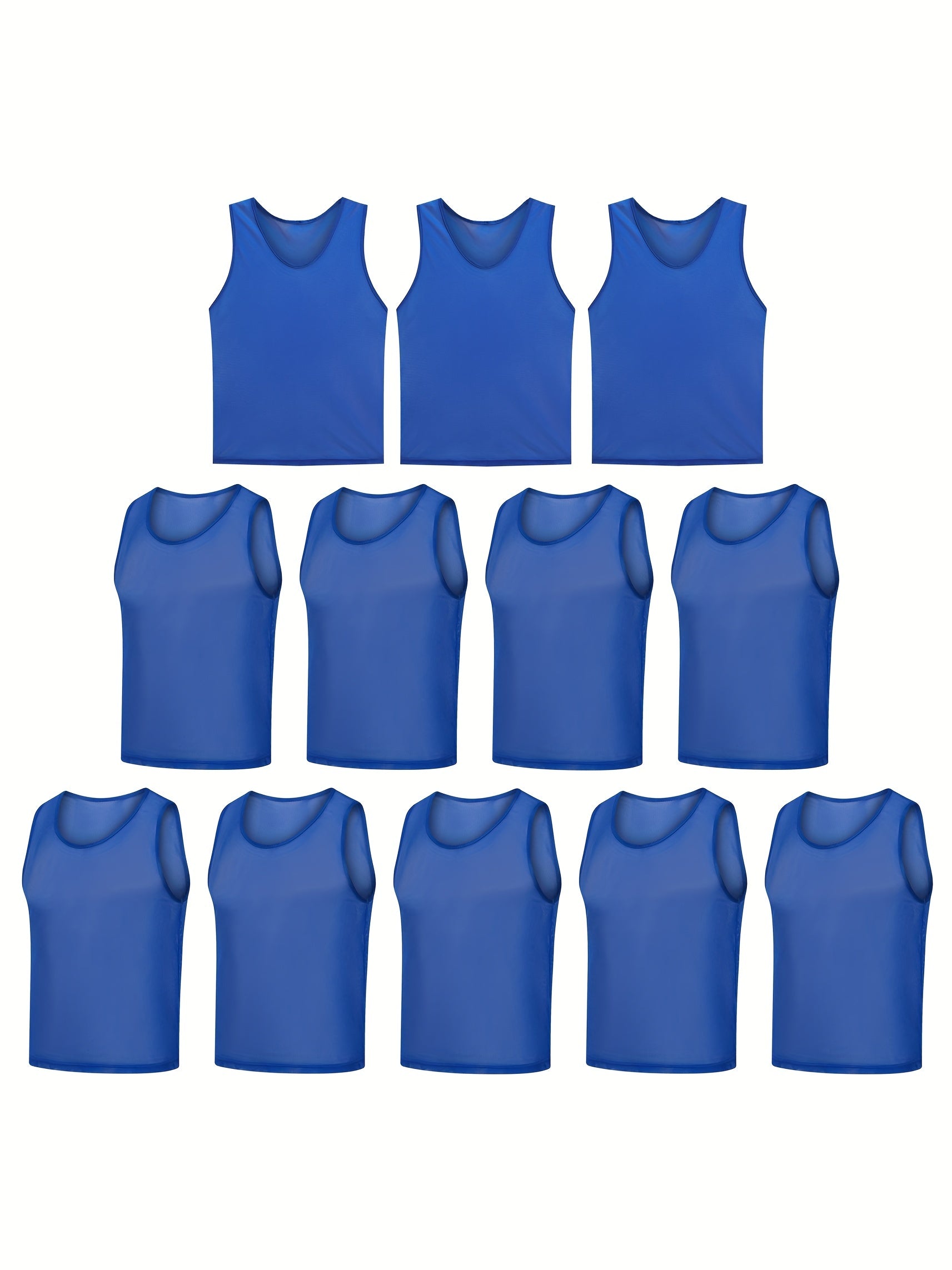 12pcs Quick Dry Soccer Practice Vests Pinnies Jerseys Soccer Bibs For Adult