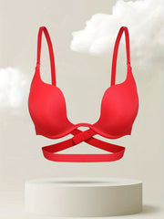 Solid T Shirt Bra Comfy Push Up Bra Women's Lingerie
