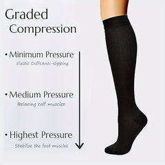 Copper Compression Socks for Men & Women 10-20 mmHg Circulation Knee High