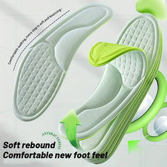 Memory Foam Insoles For Shoes Men Women Nano Antibacterial Massage Sport Insole