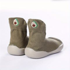 Baby Boy's High Top Knit Shoes Slip On Sock Shoes