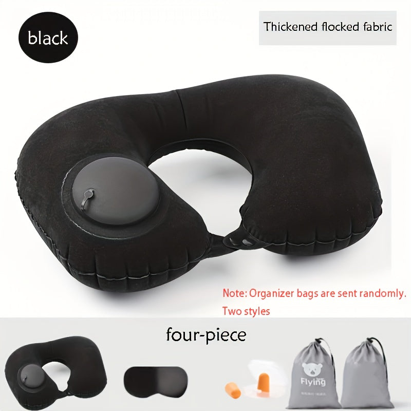 Inflatable Travel RV Pillow U Neck Pillow Portable Sleeping Pillow