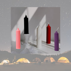 Pillar Low Temp Candle Scented Soy Wax Unique Fragrance For Camping