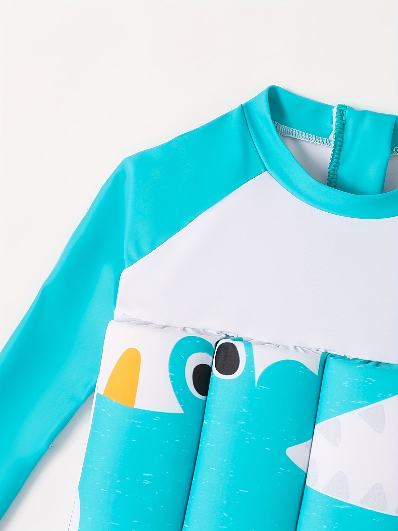 Long Sleeve Boys Swimsuit - High Stretch Buoyancy Shorts