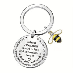 Teacher's Keychain A Great Teacher Is Hard To Forget Graduation Gift