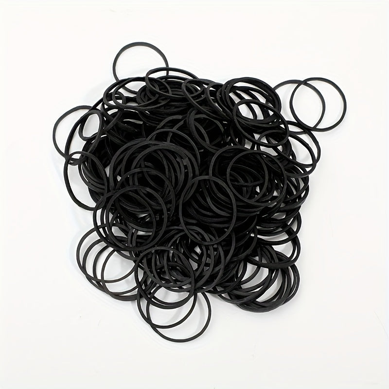 100pcs High Elasticity Leather Rubber Band