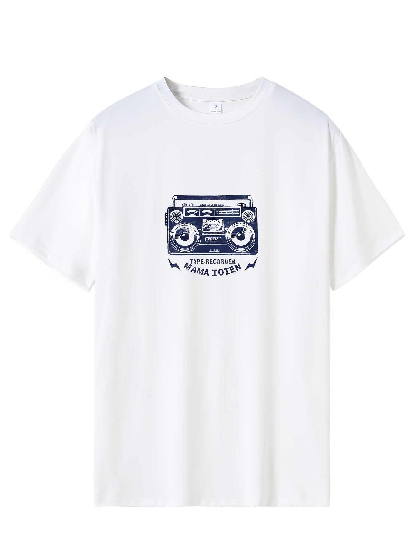 Retro Letter Print Men's Graphic Tee Casual Comfy Tshirt