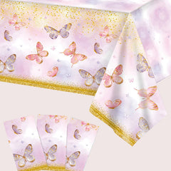 Colorful Butterfly Tablecloth for Kids' Party