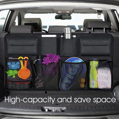 Car Trunk Storage Bags Rear Seat Car Storage Box w/ 8 Large Bags