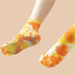 Tie dye Yoga Pilates Socks Non slip Yoga Grip Socks