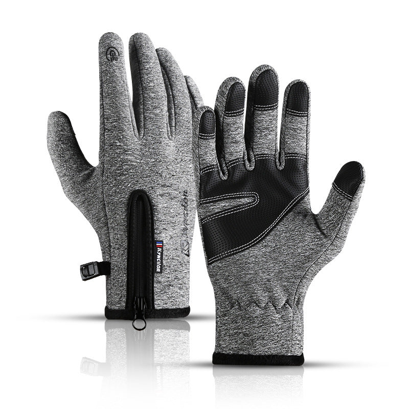 Winter Warm Windproof Non-slip Lleece Ski Gloves