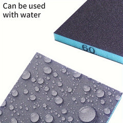 6pcs Sanding Sponge 60-320 Grits Wet Dry Sanding Blocks for Metal Wood Polishing