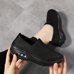 Women's Air Cushion Sock Sneakers Low Top Slip On Walking Shoes