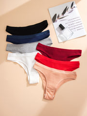 7pc Ribbed Panties Breathable Intimates Stretchy Underwear